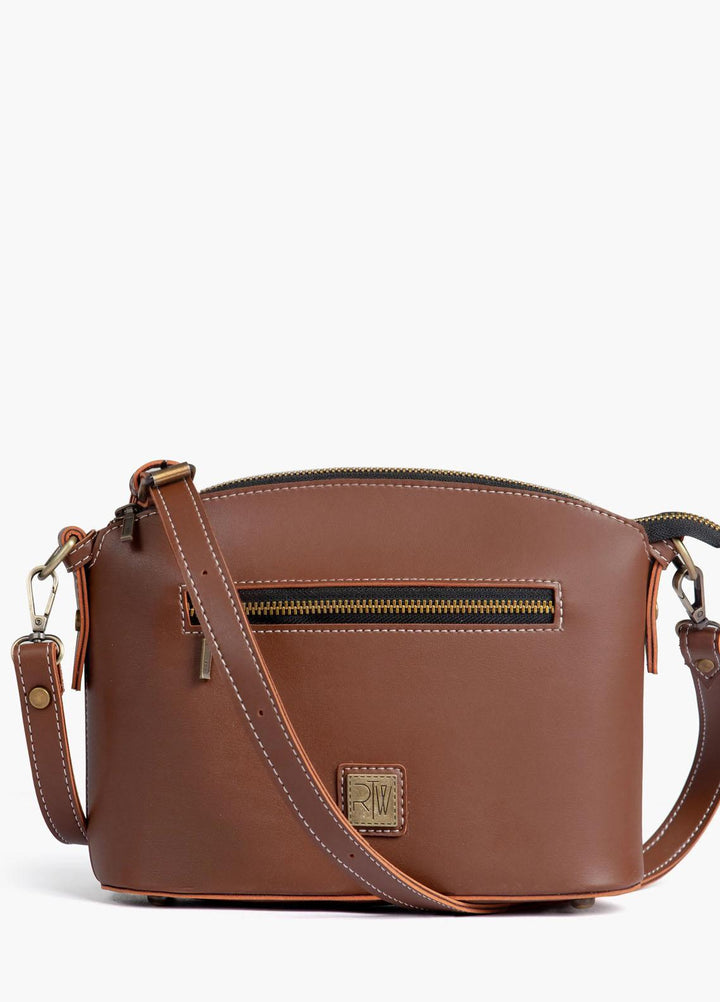 RTW Creation    Bag RTW23CB Brown dome cross-body bag DCB-09 - Women Cross Body Bags