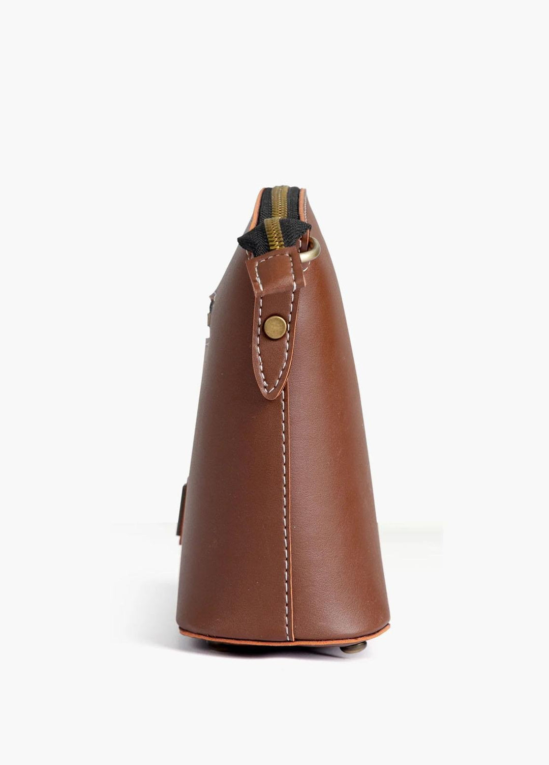 RTW Creation    Bag RTW23CB Brown dome cross-body bag DCB-09 - Women Cross Body Bags