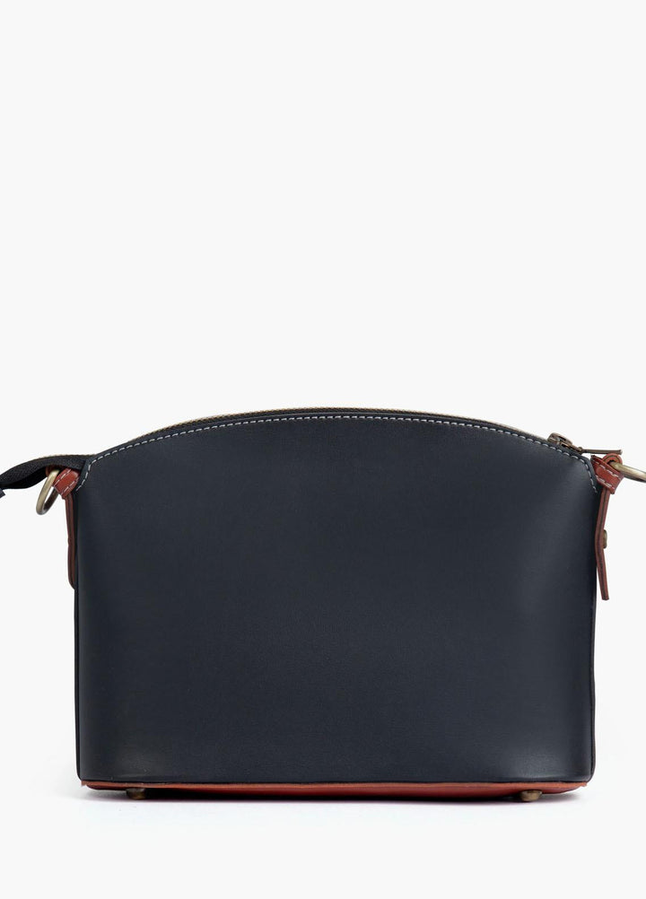 RTW Creation    Bag RTW23CB Black and rust dome cross-body bag DCB-02 - Women Cross Body Bags