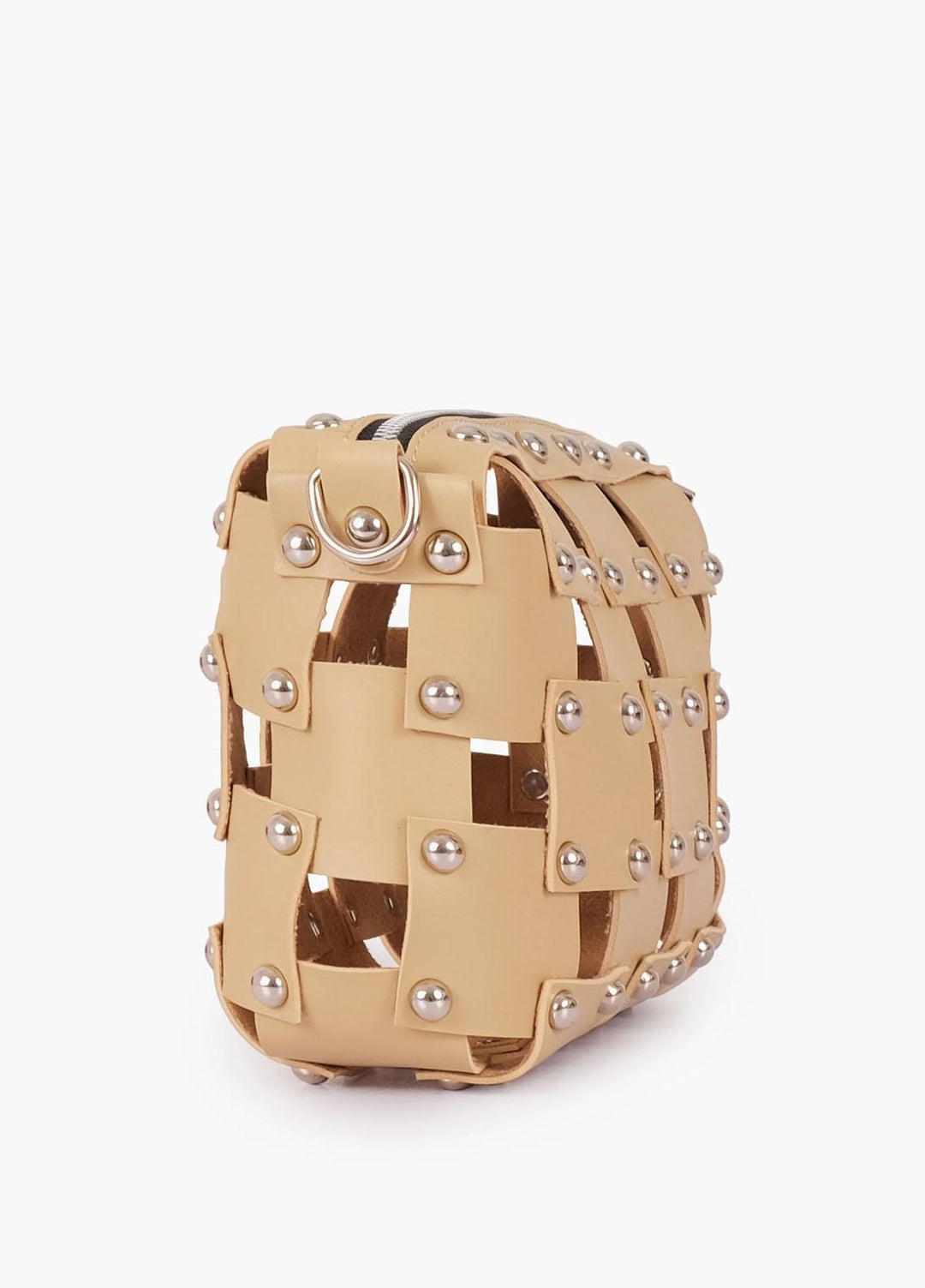 RTW Creation    Bag RTW23CB Off-white rivet cross-body bag RCB-04 - Women Cross Body Bags