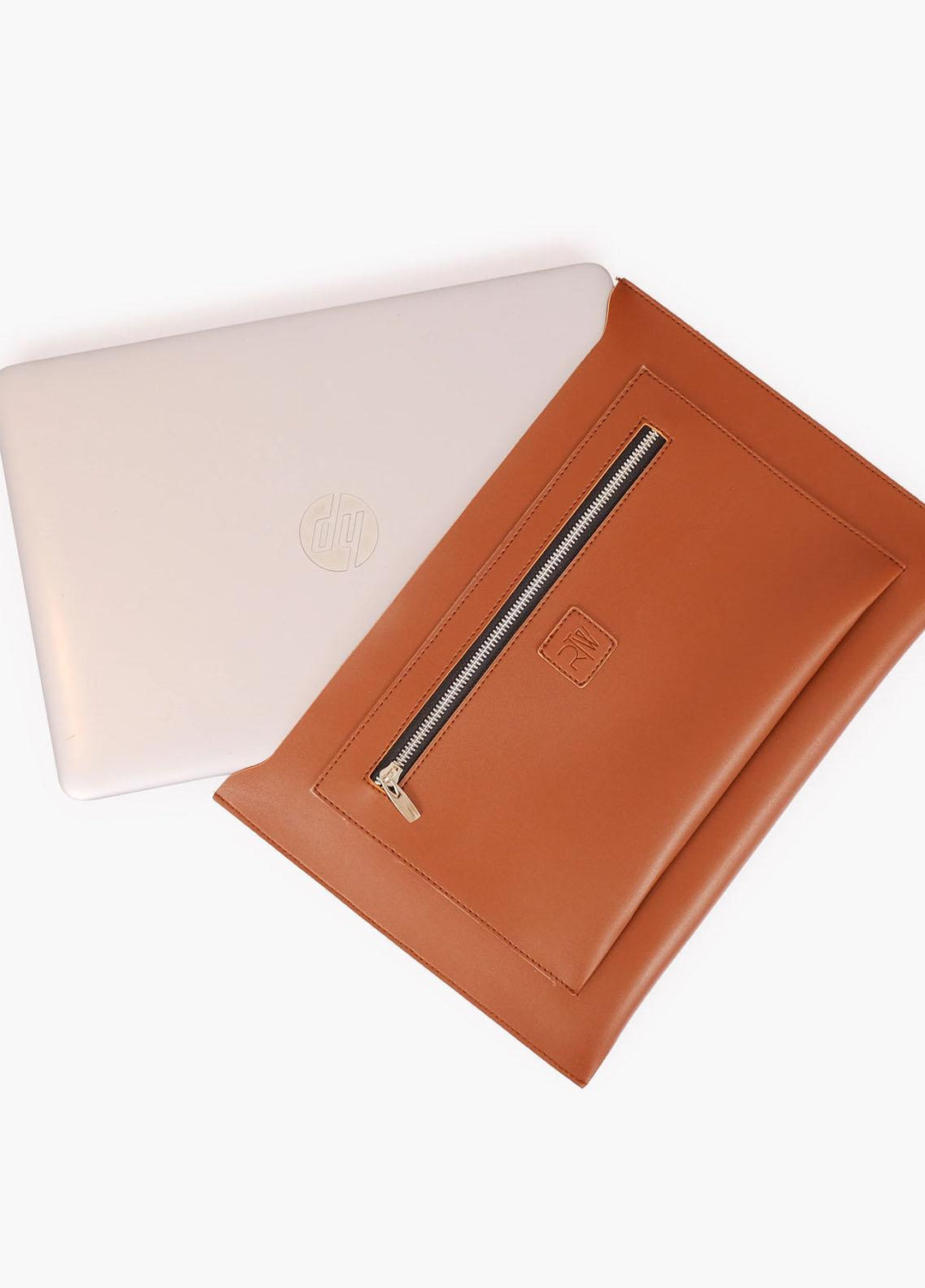 RTW Creation    Laptop Bag TRW23LB LBP-02 Brown weaved laptop bag with sleeve - Women Laptop Bags