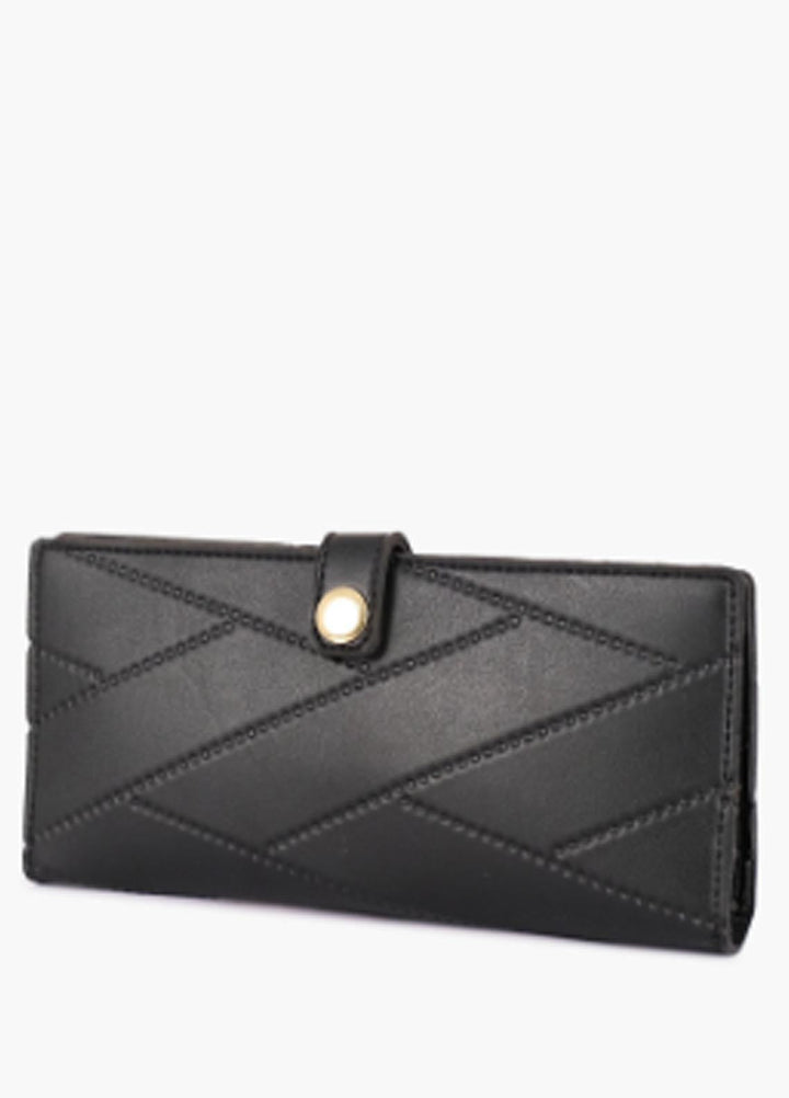 RTW Creation    Wallet RTW23WW Q2FW-07 Black Quilted Two-Fold Wallet - Women Wallet Collection