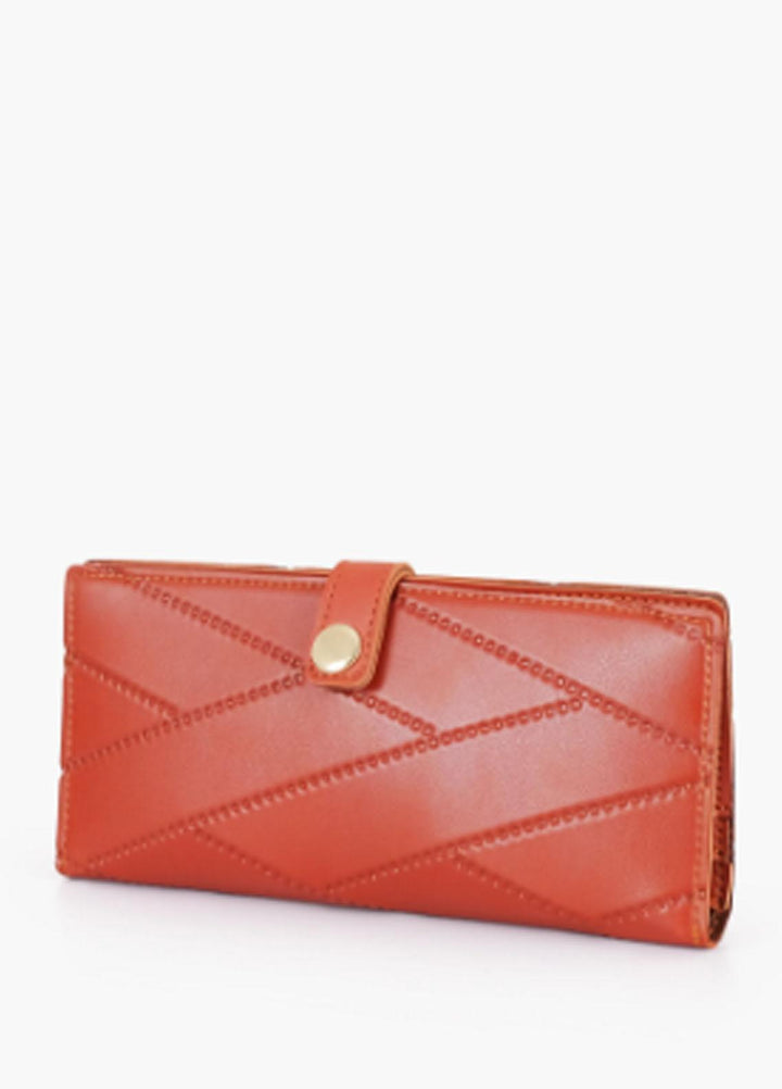 RTW Creation    Wallet RTW23WW Q2FW-06 Rust Quilted Two-Fold Wallet - Women Wallet Collection