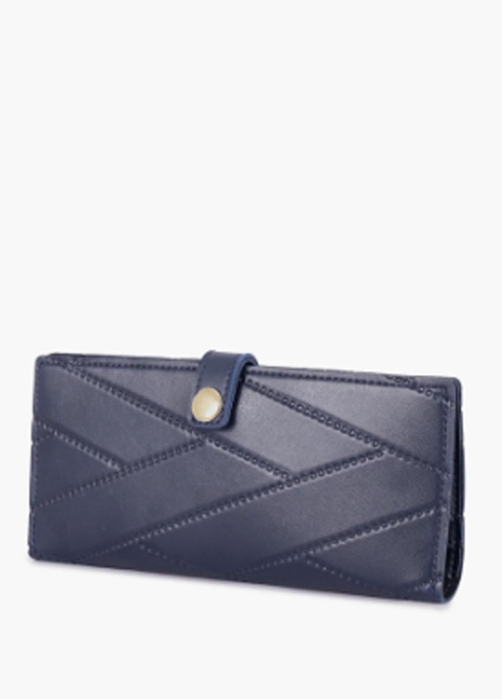 RTW Creation    Wallet RTW23WW Q2FW-04 Blue Quilted Two-Fold Wallet - Women Wallet Collection