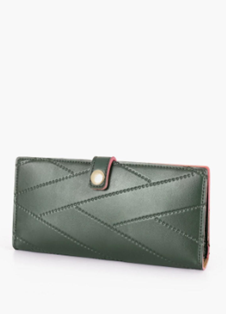 RTW Creation    Wallet RTW23WW Q2FW-03 Army Green Quilted Two-Fold Wallet - Women Wallet Collection