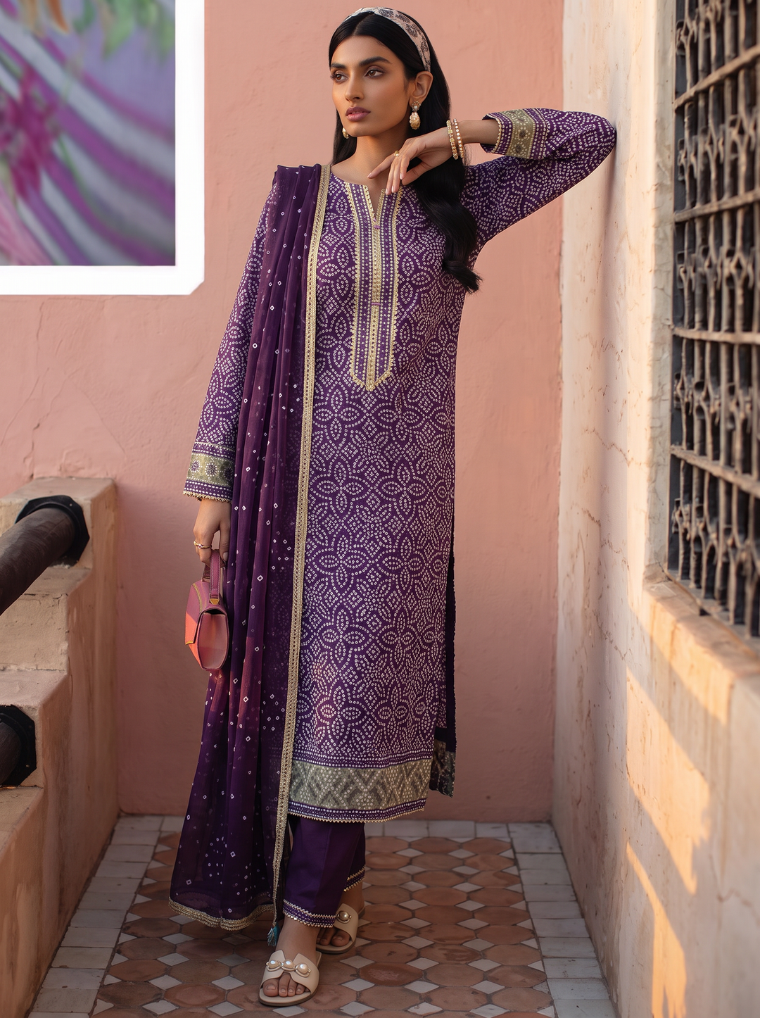 La Elise Women RTW Embroidered Lawn 3 Piece Suit 0000605 Anya - Casual Collection