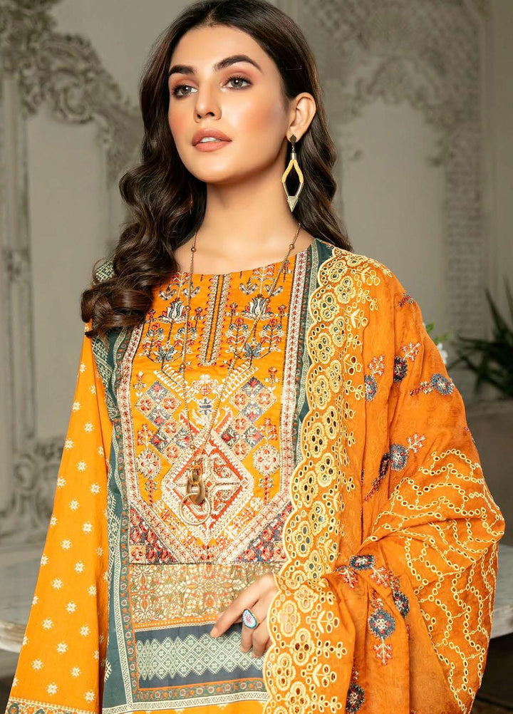 Rubab by Zebaish Embroidered Lawn Suits Unstitched 3 Piece ZSH21RB D-01 - Summer Collection
