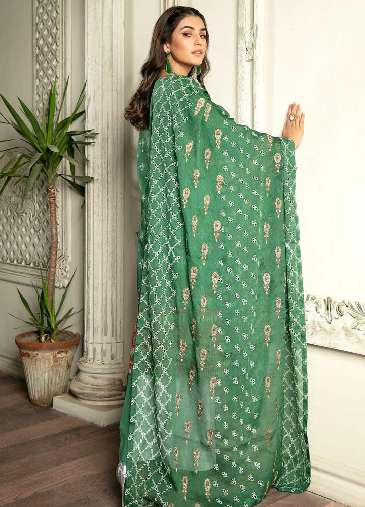 Rubab by Zebaish Embroidered Lawn Suits Unstitched 3 Piece ZSH21RB D-07 - Summer Collection