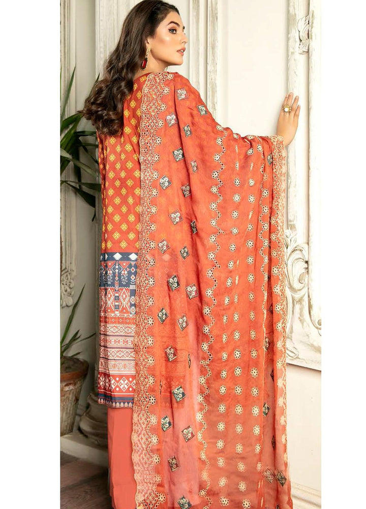 Rubab by Zebaish Embroidered Lawn Suits Unstitched 3 Piece ZSH21RB D-08 - Summer Collection