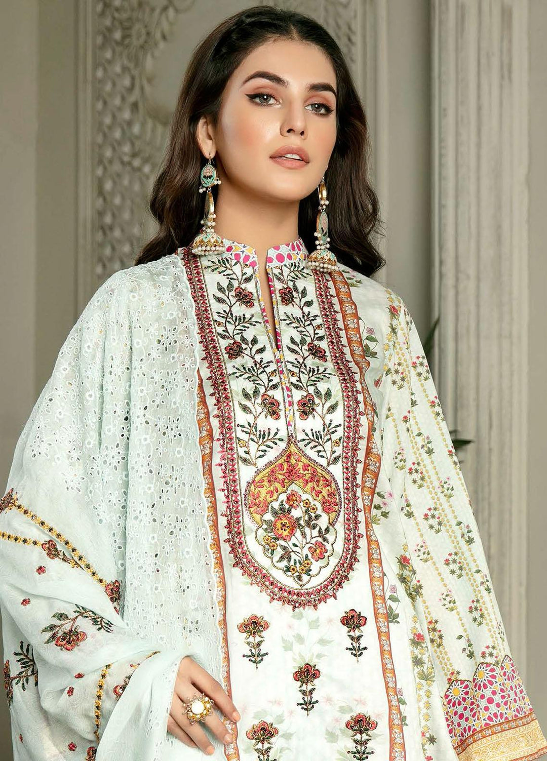 Rubab by Zebaish Embroidered Lawn Suits Unstitched 3 Piece ZSH21RB D-09 - Summer Collection