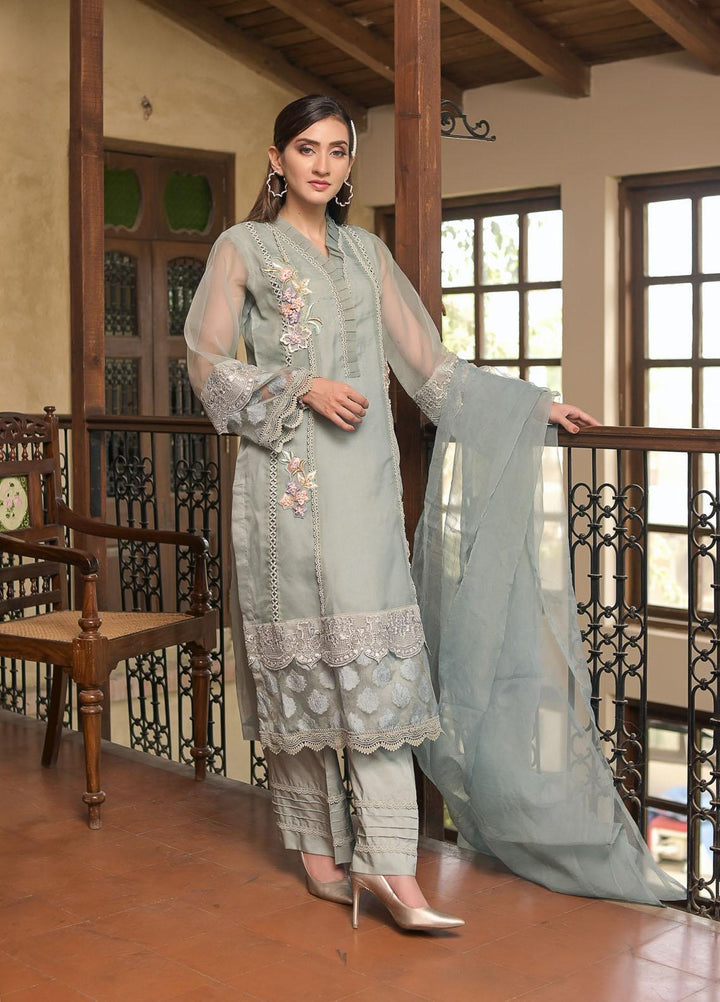 Rubys Couture Luxury Pret  Organza 2 Piece Suit 2704 Haal-e-Dil