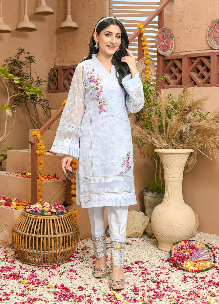 Rubys Couture Luxury Pret  Organza 2 Piece Suit Falak