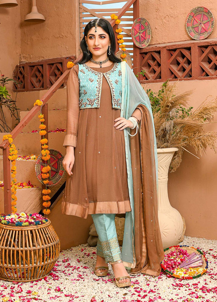 Rubys Couture Luxury Pret  Chiffon 2 Piece Suit Jahanara