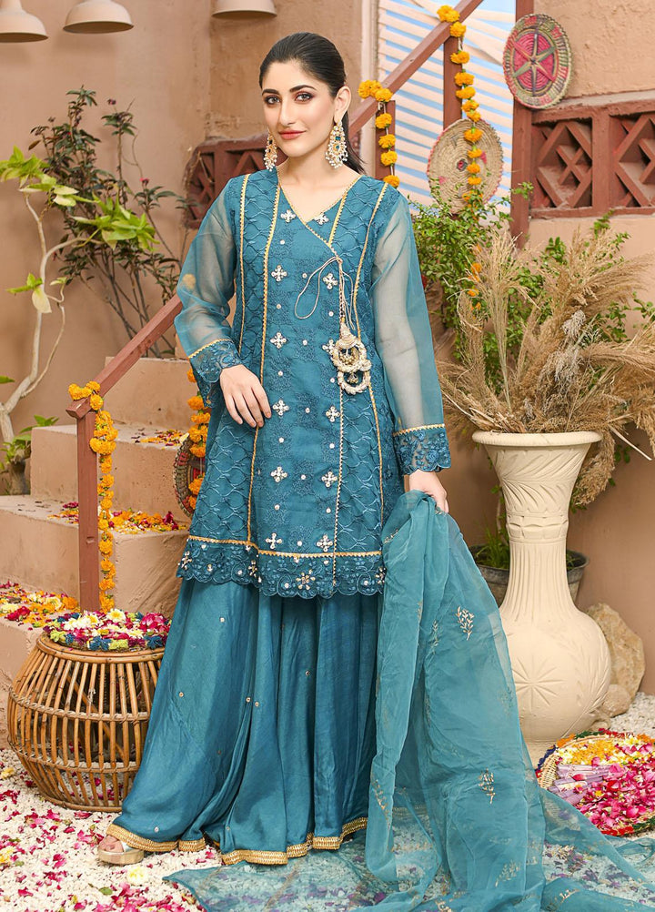 Rubys Couture Luxury Pret  Organza 2 Piece Suit Arushi