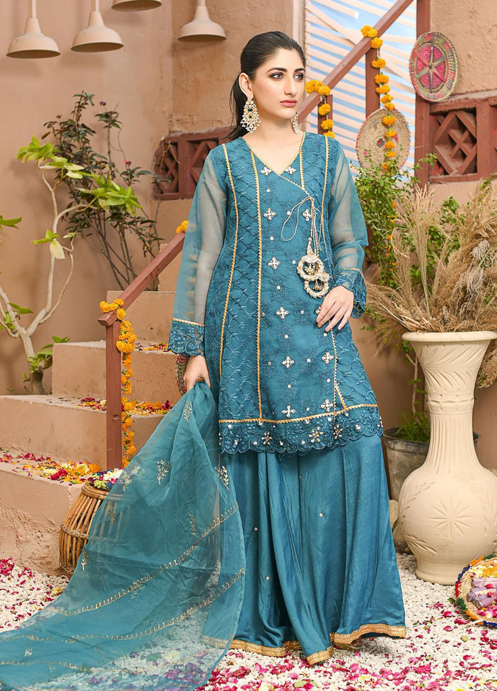 Rubys Couture Luxury Pret  Organza 2 Piece Suit Arushi