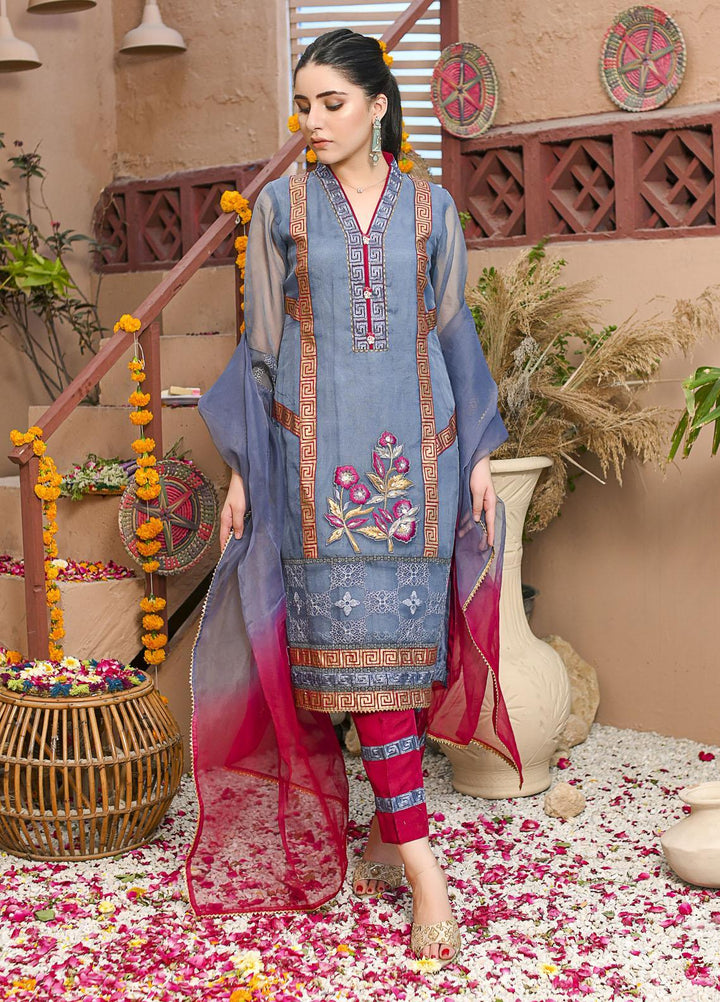 Rubys Couture Luxury Pret  Organza 2 Piece Suit Pareesa