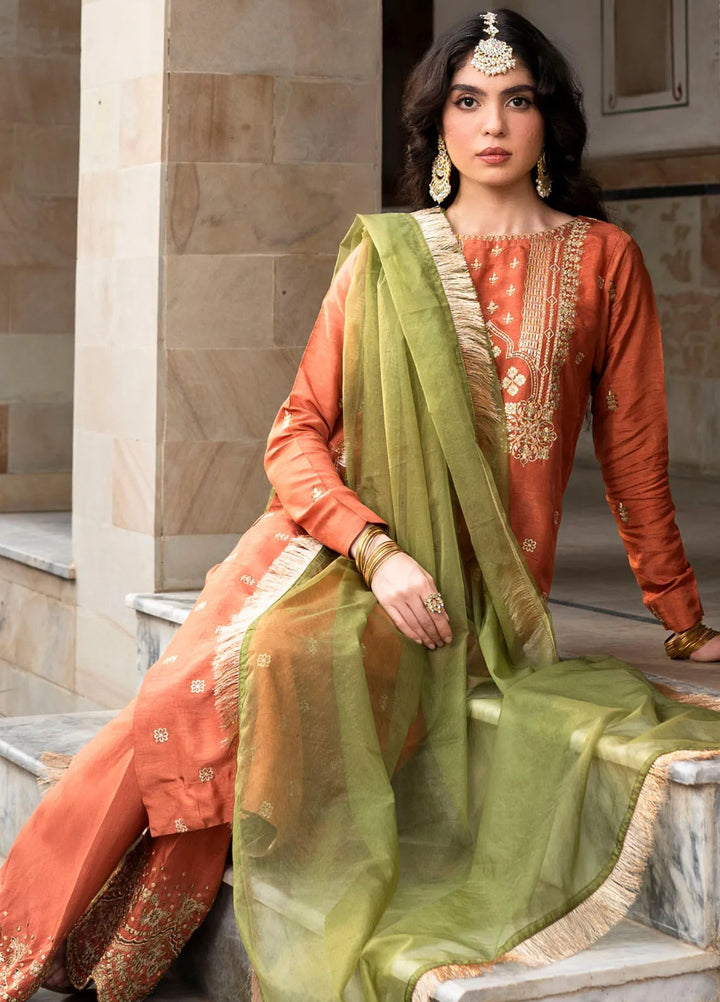 Ruhani by Muraad Embroidered Raw Silk Suit Unstitched 3 Piece MU24R Inara - Formal Collection
