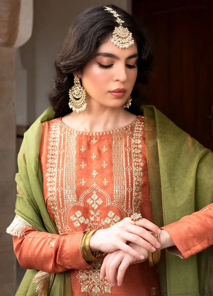 Ruhani by Muraad Embroidered Raw Silk Suit Unstitched 3 Piece MU24R Inara - Formal Collection