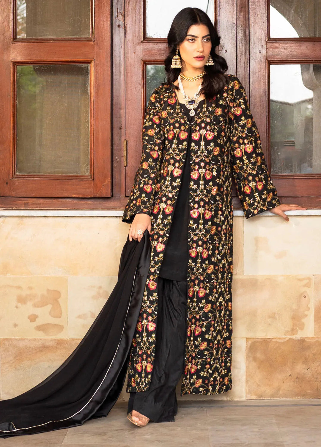 Ruhani by Muraad Embroidered Raw Silk Suit Unstitched 3 Piece MU24R Rameen - Formal Collection