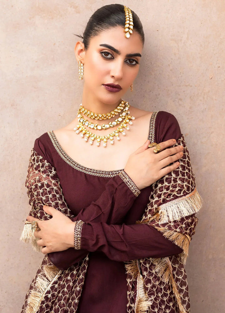 Ruhani by Muraad Embroidered Raw Silk Suit Unstitched 3 Piece MU24R Zareen - Formal Collection