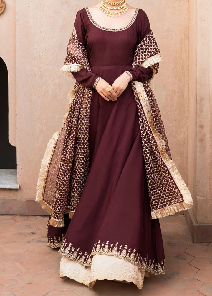 Ruhani by Muraad Embroidered Raw Silk Suit Unstitched 3 Piece MU24R Zareen - Formal Collection