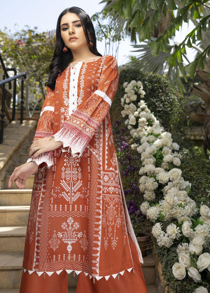 Rujhan Printed Lawn Suits Unstitched 3 Piece RJN22L-3 RP- 001 - Summer Collection