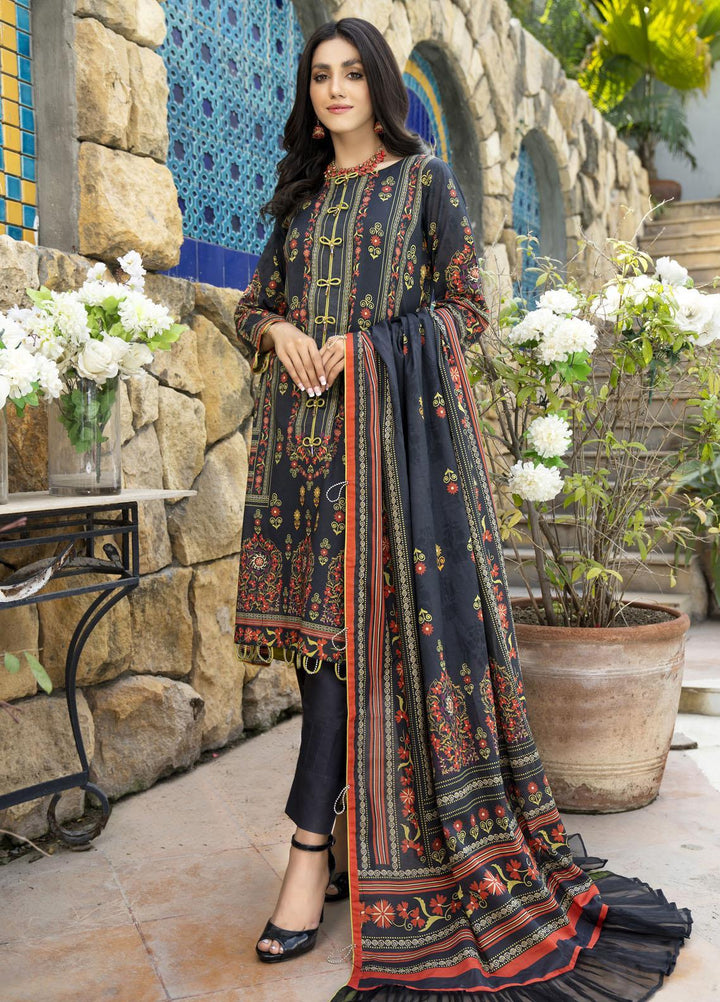 Rujhan Printed Lawn Suits Unstitched 3 Piece RJN22L-3 RP- 005 - Summer Collection