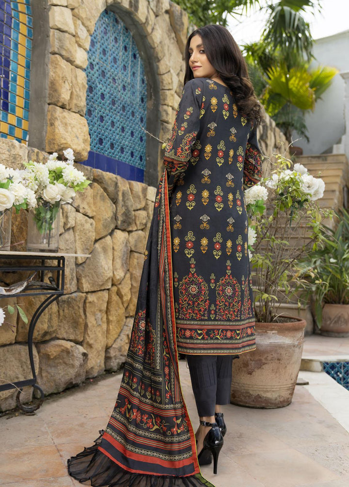Rujhan Printed Lawn Suits Unstitched 3 Piece RJN22L-3 RP- 005 - Summer Collection