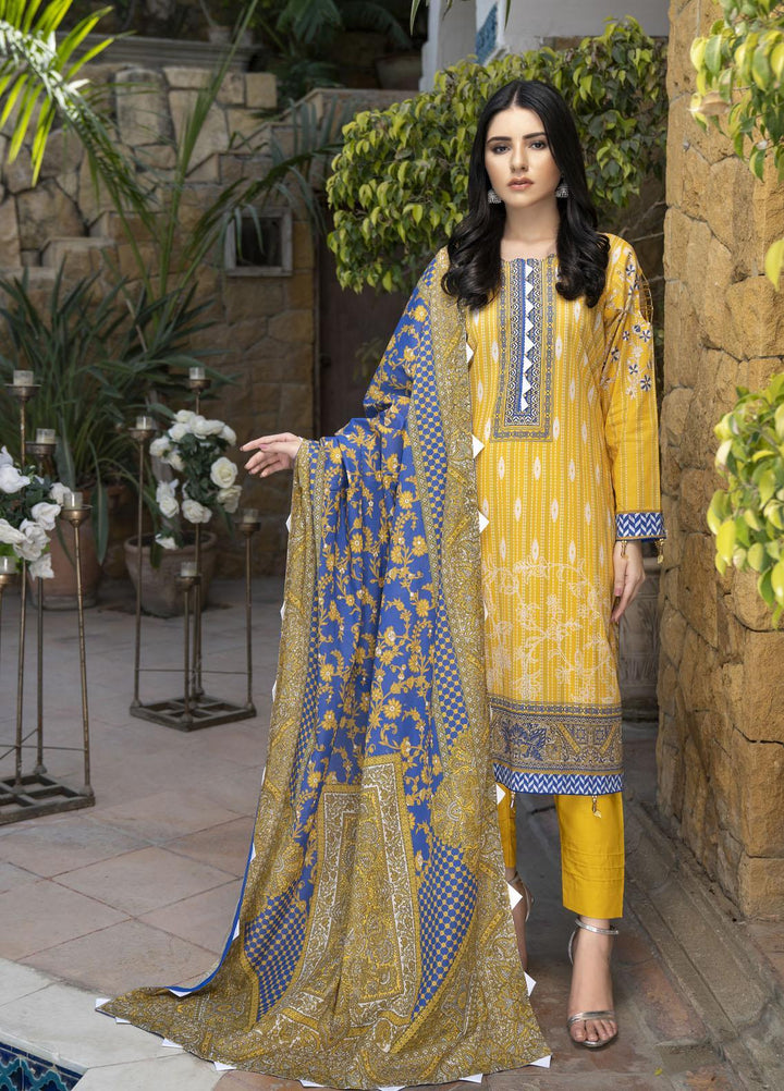 Rujhan Printed Lawn Suits Unstitched 3 Piece RJN22L-3 RP- 010 - Summer Collection