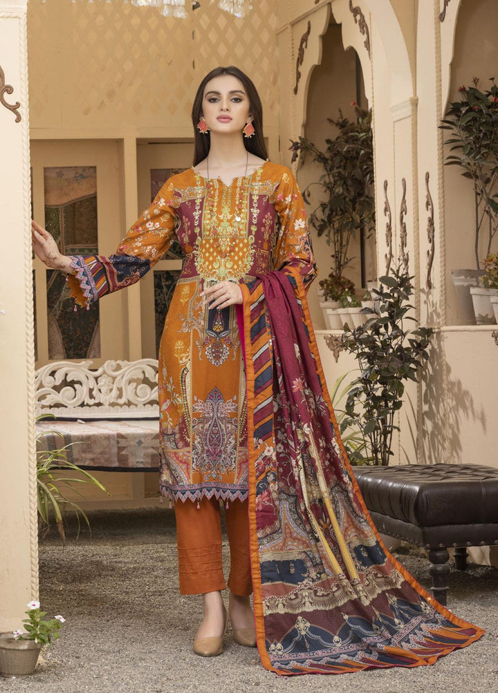 Rujhan Printed Lawn Suits Unstitched 3 Piece RJN22L-3 RPL- 002 - Summer Collection