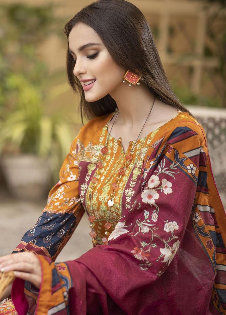 Rujhan Printed Lawn Suits Unstitched 3 Piece RJN22L-3 RPL- 002 - Summer Collection