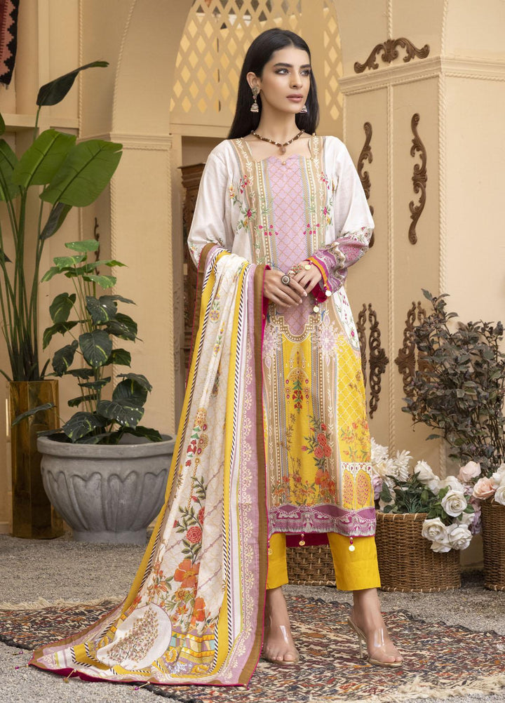 Rujhan Printed Lawn Suits Unstitched 3 Piece RJN22L-3 RPL- 003 - Summer Collection