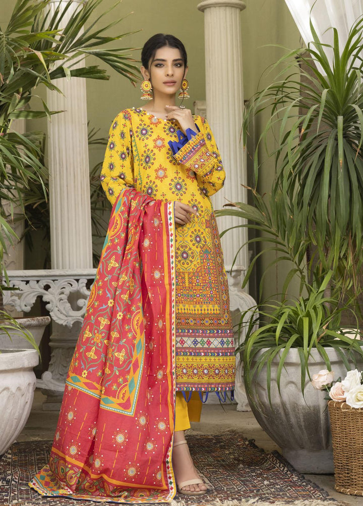 Rujhan Printed Lawn Suits Unstitched 3 Piece RJN22L-3 RPL- 006 - Summer Collection