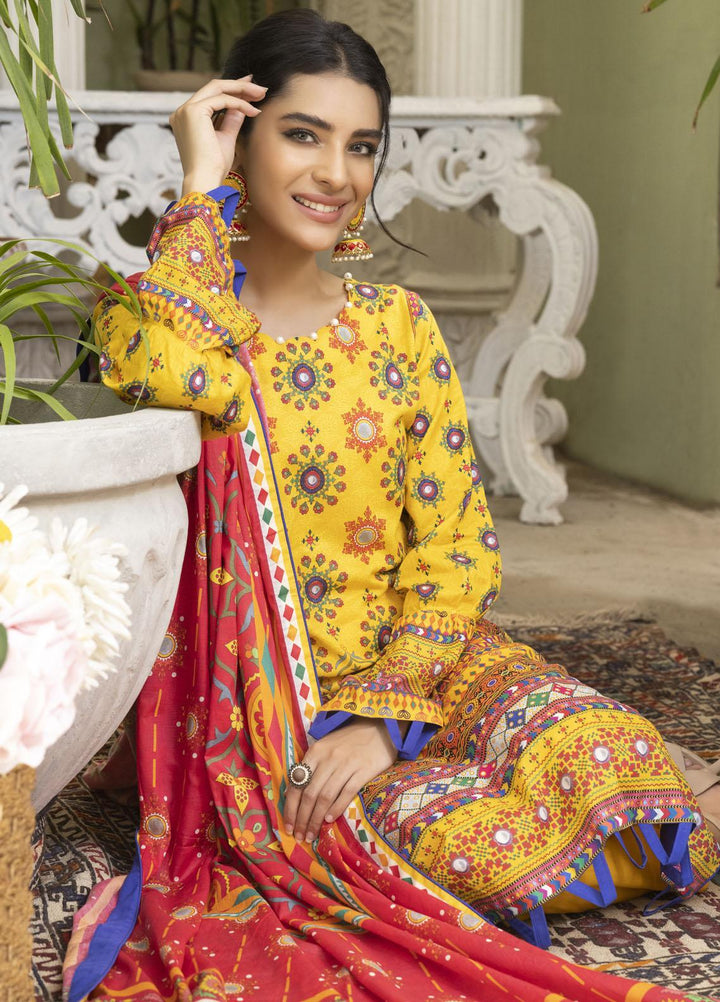 Rujhan Printed Lawn Suits Unstitched 3 Piece RJN22L-3 RPL- 006 - Summer Collection