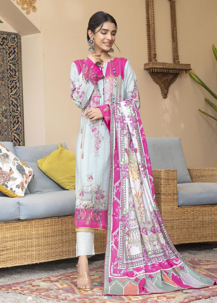 Rujhan Printed Lawn Suits Unstitched 3 Piece RJN22L-3 RPL- 009 - Summer Collection