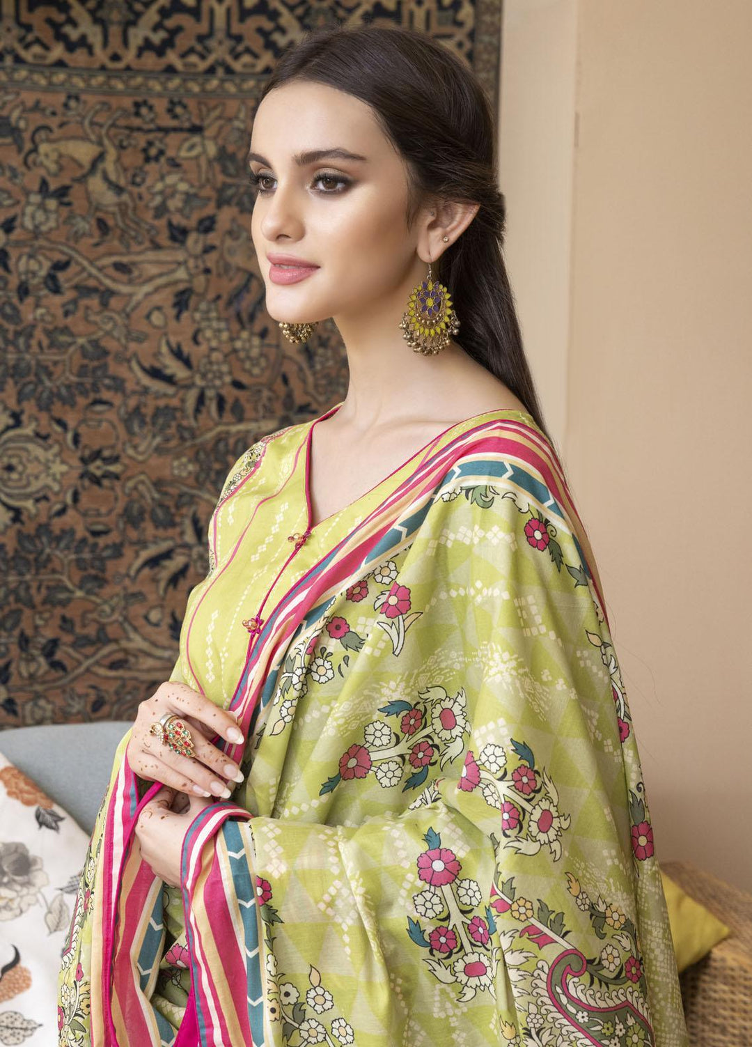Rujhan Printed Lawn Suits Unstitched 3 Piece RJN22L-3 RPL- 010 - Summer Collection