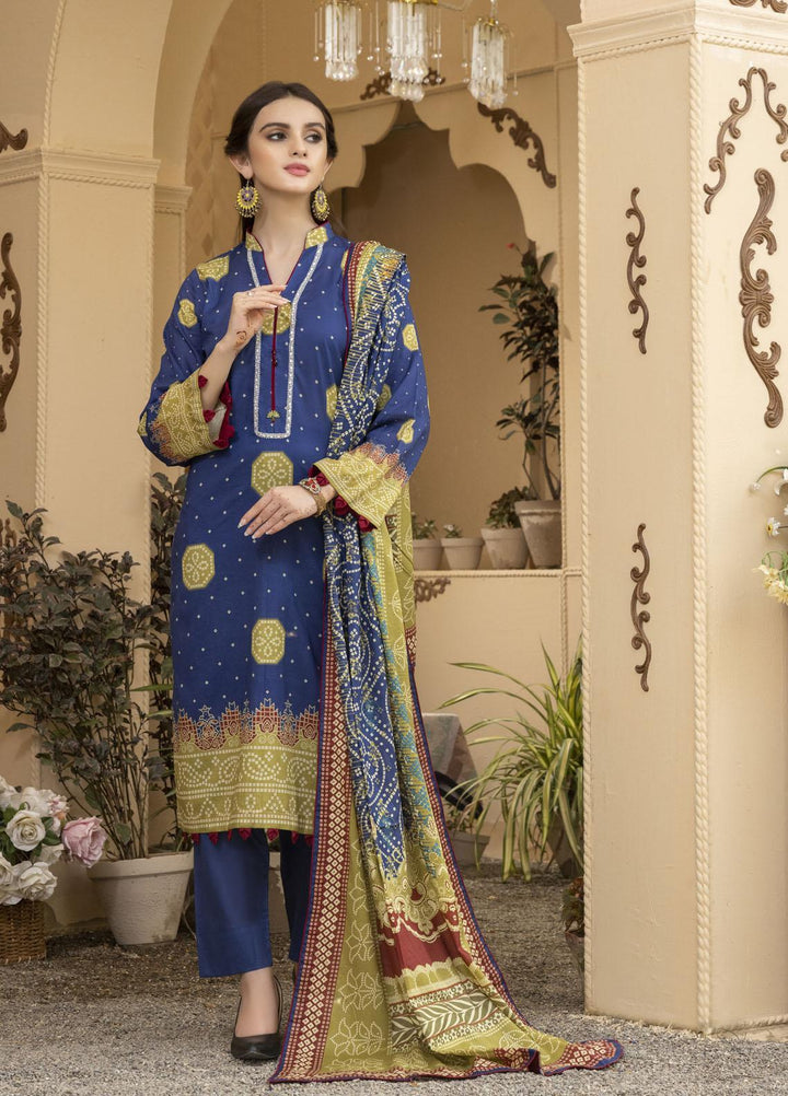 Rujhan Printed Lawn Suits Unstitched 3 Piece RJN22L-3 RPL- 012 - Summer Collection