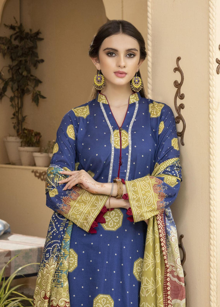 Rujhan Printed Lawn Suits Unstitched 3 Piece RJN22L-3 RPL- 012 - Summer Collection