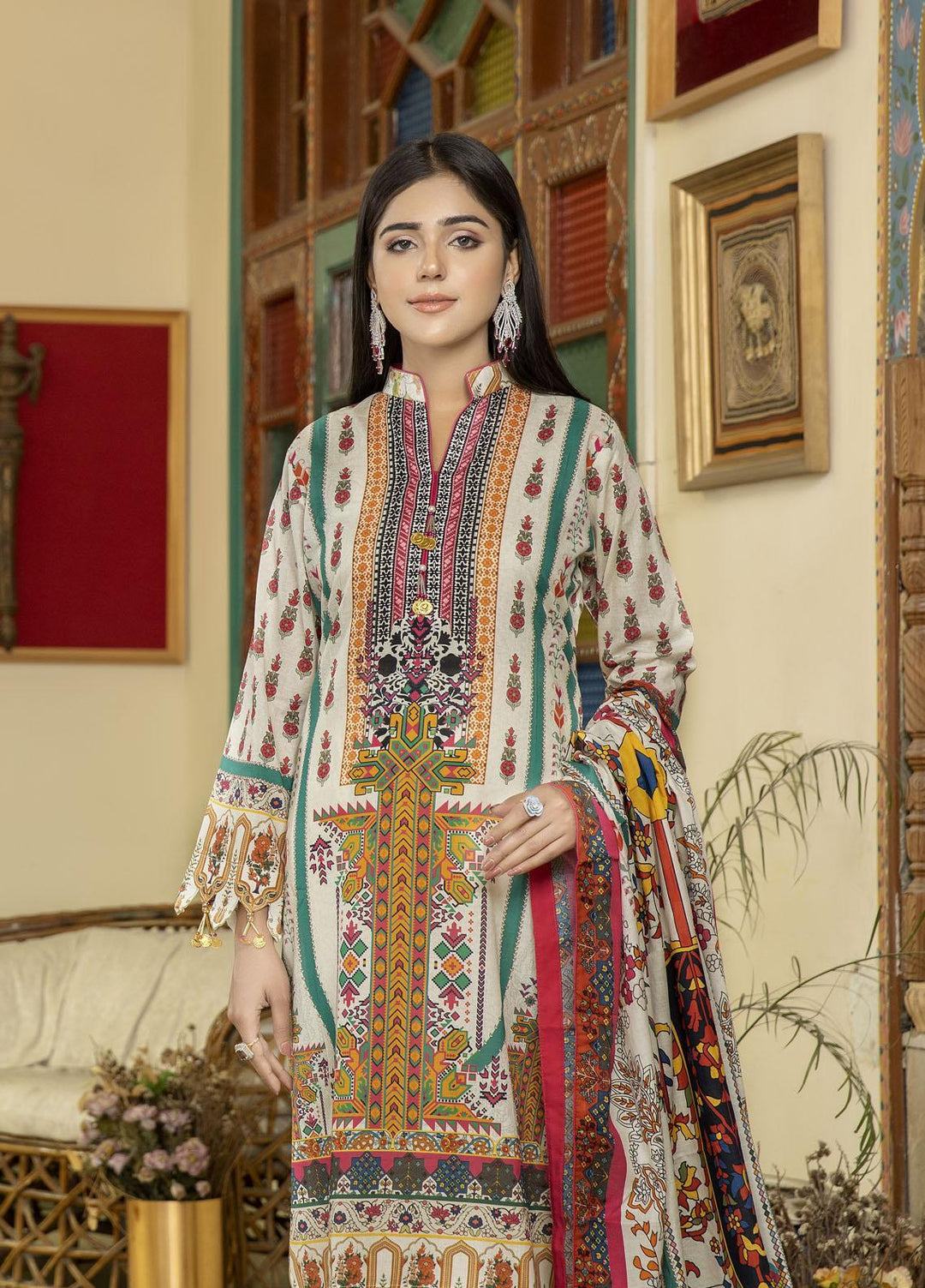 Rujhan Printed Lawn Suits Unstitched 3 Piece RJN22L-3 RPP- 002 - Summer Collection