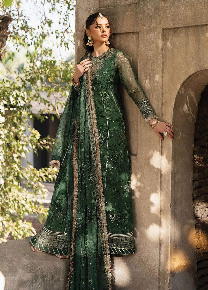 Rumi by Xenia Embroidered Chiffon Suit Unstitched 3 Piece XE25RF D-05 Shafaq - Formals Collection
