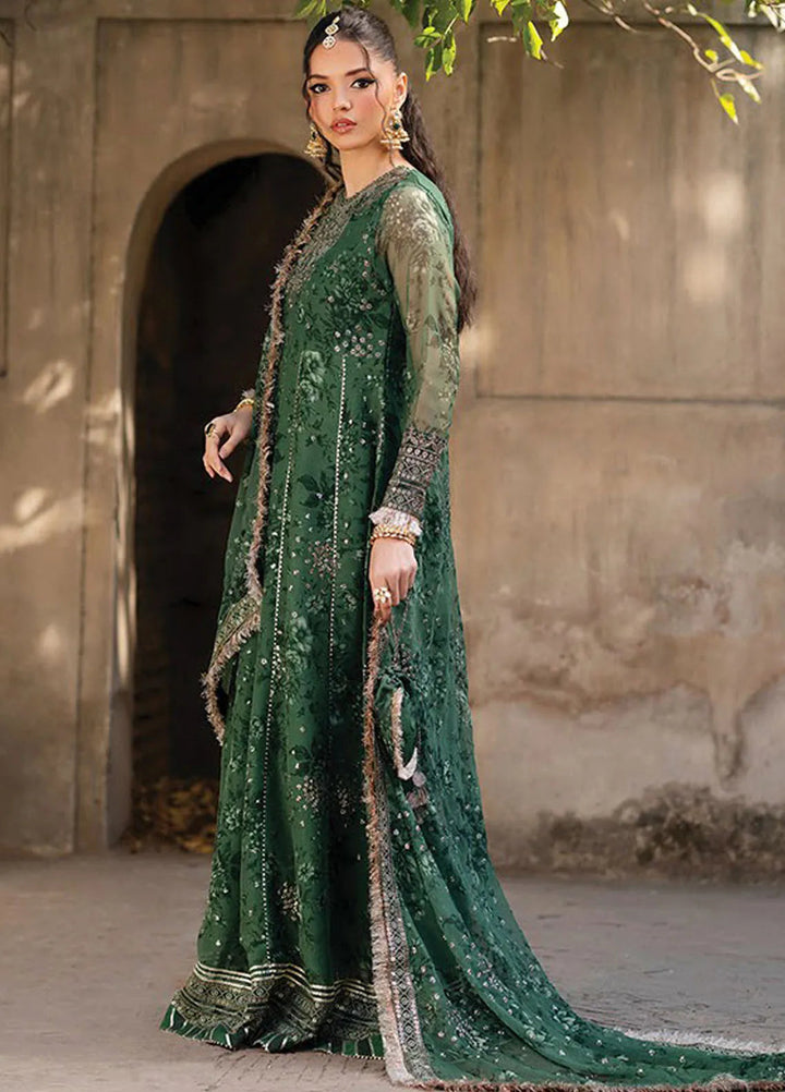 Rumi by Xenia Embroidered Chiffon Suit Unstitched 3 Piece XE25RF D-05 Shafaq - Formals Collection