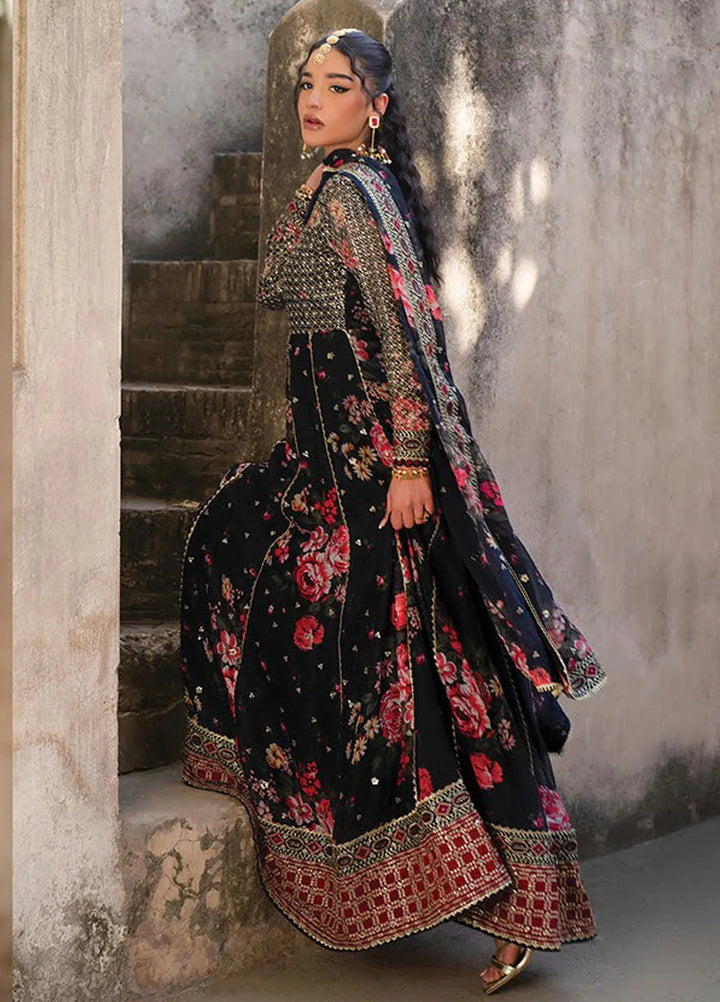 Rumi by Xenia Embroidered Chiffon Suit Unstitched 3 Piece XE25RF D-11 Nazneen - Formals Collection