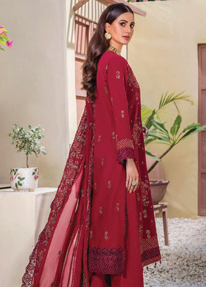 Rumli By Humdum Embroidered Karandi Suits Unstitched 3 Piece HD23RM D-03 - Formal Collection