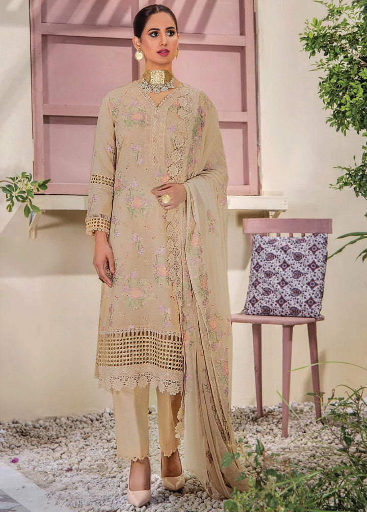 Rumli By Humdum Embroidered Karandi Suits Unstitched 3 Piece HD23RM D-04 - Formal Collection