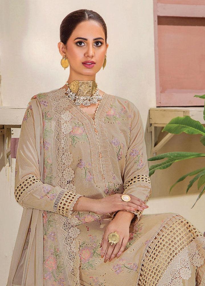 Rumli By Humdum Embroidered Karandi Suits Unstitched 3 Piece HD23RM D-04 - Formal Collection