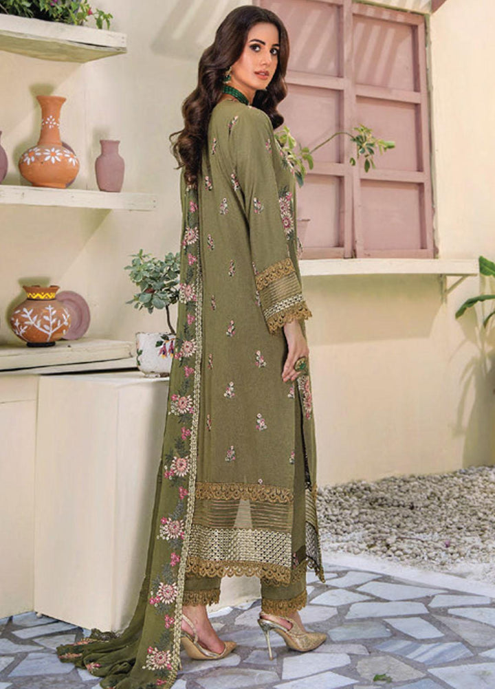 Rumli By Humdum Embroidered Karandi Suits Unstitched 3 Piece HD23RM D-05 - Formal Collection