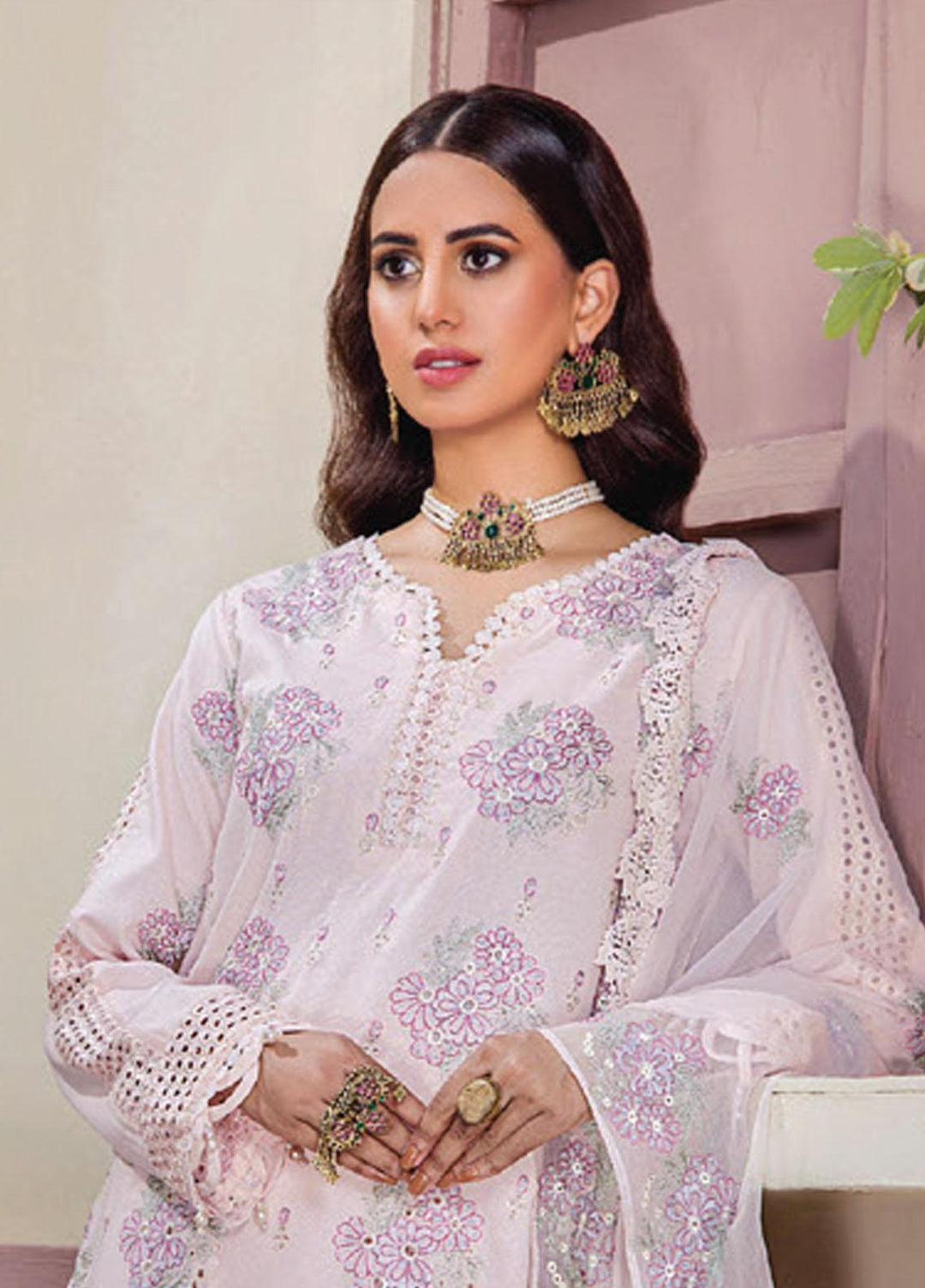 Rumli By Humdum Embroidered Karandi Suits Unstitched 3 Piece HD23RM D-06 - Formal Collection