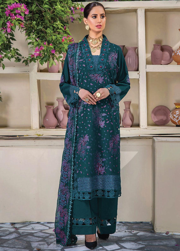 Rumli By Humdum Embroidered Karandi Suits Unstitched 3 Piece HD23RM D-08 - Formal Collection