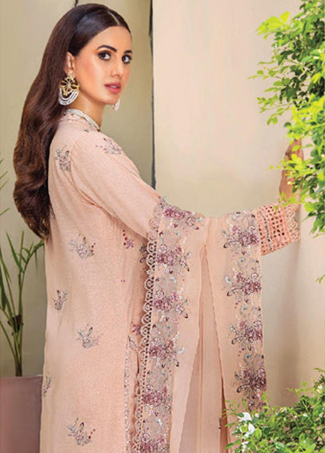 Rumli By Humdum Embroidered Karandi Suits Unstitched 3 Piece HD23RM D-10 - Formal Collection