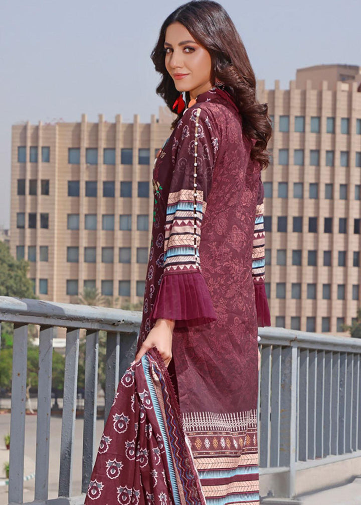 Rung By Al Zohaib Embroidered Lawn Suits Unstitched 3 Piece AZ22R 03 - Summer Collection